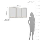 Cozinha Completa 4 Peças 224,5cm X 240cm Amara Branco