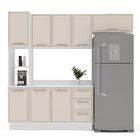 Cozinha Completa 4 Peças 224,5cm X 240cm Amara Branco/creme