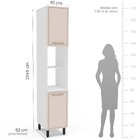 Cozinha Completa 4 Peças 224,5cm X 240cm Amara Branco/creme