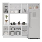 Cozinha Completa 4 Peças 224,5cm X 240cm Meena Branco/azul