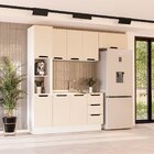 Cozinha Completa 4 Peças 224,5cm X 240cm Meena Branco/creme