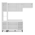 Cozinha Completa 4 Peças 224,5cm X 240cm Meena Branco/creme