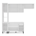 Cozinha Completa 4 Peças 224,5cm X 240cm Meena Branco/verde O