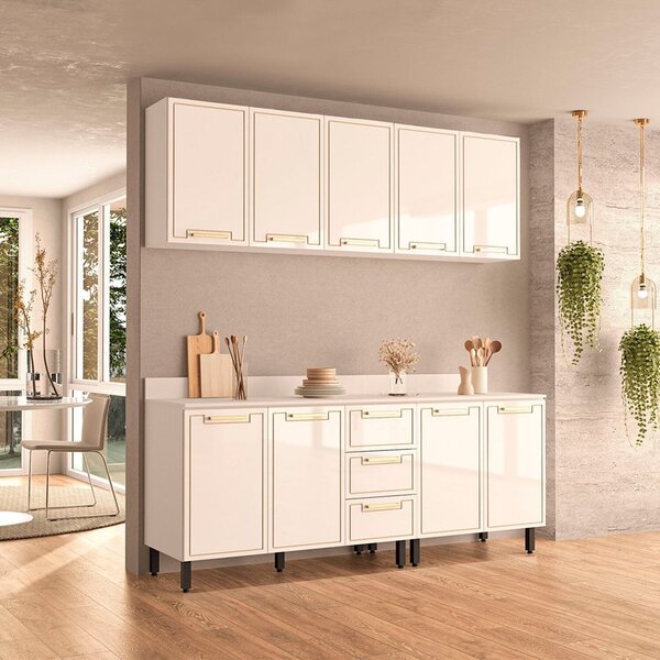 Cozinha Completa 4 Peças 224,5cm X 270cm Amara Branco