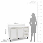 Cozinha Completa 4 Peças 224,5cm X 270cm Amara Branco