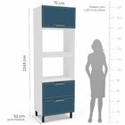 Cozinha Completa 4 Peças 224,5cm X 270cm Amara Branco/azul