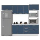 Cozinha Completa 4 Peças 224,5cm X 270cm Amara Branco/azul