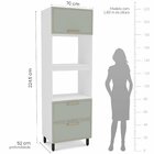 Cozinha Completa 4 Peças 224,5cm X 270cm Amara Branco/verde O