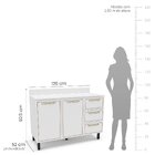 Cozinha Completa 4 Peças 224,5cm X 270cm Meena Branco