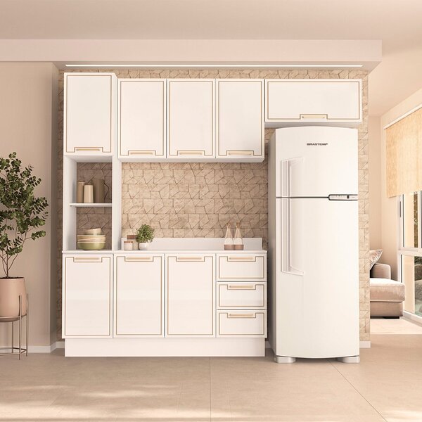 Cozinha Completa 4 Peças 224,5cm X 270cm Meena Branco