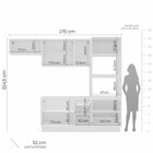 Cozinha Completa 4 Peças 224,5cm X 270cm Meena Branco