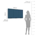 Cozinha Completa 4 Peças 224,5cm X 270cm Meena Branco/azul