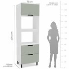 Cozinha Completa 4 Peças 224,5cm X 270cm Meena Branco/verde O