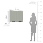 Cozinha Completa 4 Peças 224,5cm X 270cm Meena Branco/verde O