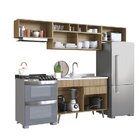 Cozinha Completa 4 Peças 6 Portas 1 Gaveta One  Verde Bellagi