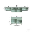 Cozinha Completa 4 Peças 6 Portas 1 Gaveta One Gralar Verde B