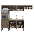 Cozinha Completa 4 Peças 6 Portas 3 Gavetas 2 Nichos Para For