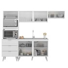 Cozinha Completa 4 Peças 6 Portas 3 Gavetas 2 Nichos Para For