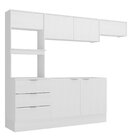 Cozinha Completa 4 Peças 6 Portas 3 Gavetas 2 Nichos Para For