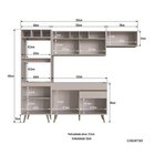 Cozinha Completa 4 Peças 7 Portas 1 Gaveta 2 Nichos Para Forn