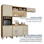 Cozinha Completa 4 Peças 7 Portas 2 Gavetas Salvador Marrom/b