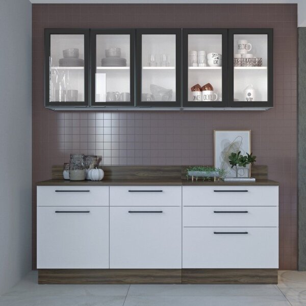 Cozinha Completa 4 Peças 7 Portas 5 Gavetas Exclusive Itatiaia