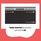 Cozinha Completa 4 Peças 8 Portas 1 Gaveta 2 Nichos Para Forn