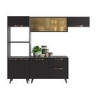 Cozinha Completa 4 Peças 8 Portas 1 Gaveta 2 Nichos Para Forn