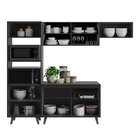 Cozinha Completa 4 Peças 8 Portas 1 Gaveta 2 Nichos Para Forn