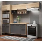 Cozinha Completa 4 Peças 8 Portas 3 Gavetas Com Balcão Jasmim