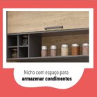 Cozinha Completa 4 Peças 8 Portas 3 Gavetas Com Balcão Jasmim