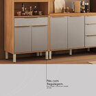 Cozinha Completa 4 Peças 9 Portas Plena Cinamon/nude Prime