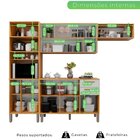 Cozinha Completa 4 Peças Amanda Cinamomo / Branco Acetinado