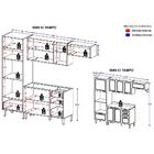 Cozinha Completa 4 Peças Americana Multimóveis 5699 Branco