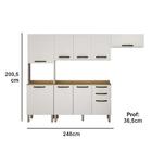 Cozinha Completa 4 Peças Carvalho Off Valência Sallêto