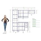 Cozinha Completa 4 Peças Com 7 Portas 3 Gavetas 2 Nichos Colo