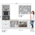Cozinha Completa 4 Peças Com Aéreo Americana  Branco
