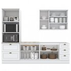Cozinha Completa 4 Peças Com Aéreo Americana  Branco