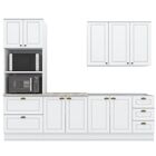 Cozinha Completa 4 Peças Com Aéreo Emily  Branco Hp/calcare