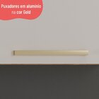 Cozinha Completa 4 Peças Com Armário E Balcão Mel/branco