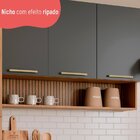 Cozinha Completa 4 Peças Com Armário E Balcão Mel/grafite