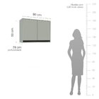 Cozinha Completa 4 Peças Com Tampo Koya Preto/verde Oliva