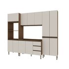 Cozinha Completa 4 Peças Com Torre Quente E Balcão Sem Tampo