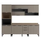 Cozinha Completa 4 Peças Laura Multimóveis Cr6207 Mel/fumê