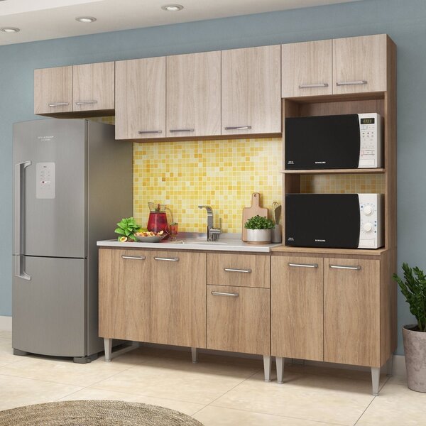 Cozinha Completa 4 Peças Max Fellicci Carvalho/blanche