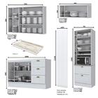 Cozinha Completa 4 Peças Nova York Com Lateral - Móveis Henn