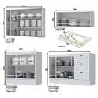 Cozinha Completa 4 Peças Nova York Com Tampo Cooktop - Móveis