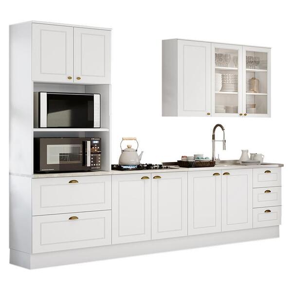 Cozinha Completa 4 Peças Nova York Com Torre Quente E Aéreo V