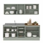 Cozinha Completa 4 Peças Sem Tampo Koya Preto/verde Oliva