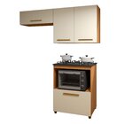 Cozinha Completa 4 Portas Paraty Mais Funcional Nature/off Wh
